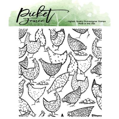 Picket Fence Studios Clear Stamp - More Hot Chicks